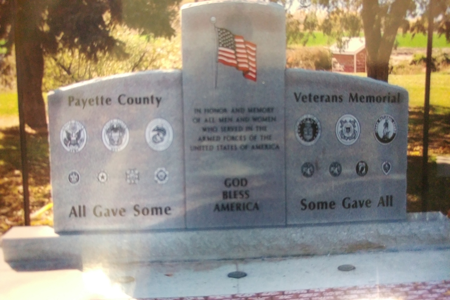 District 4 Veterans Memorial, Highway 52, Payette